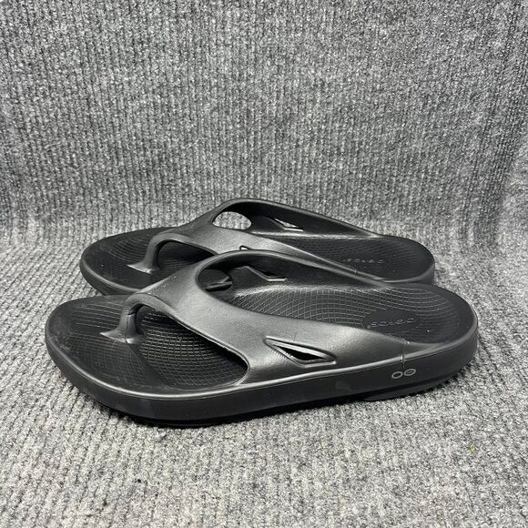 OOFOS Ooriginal Sport Flip Flop Recovery Slide Sandals Black Mens Size 14 US - Picture 3 of 6